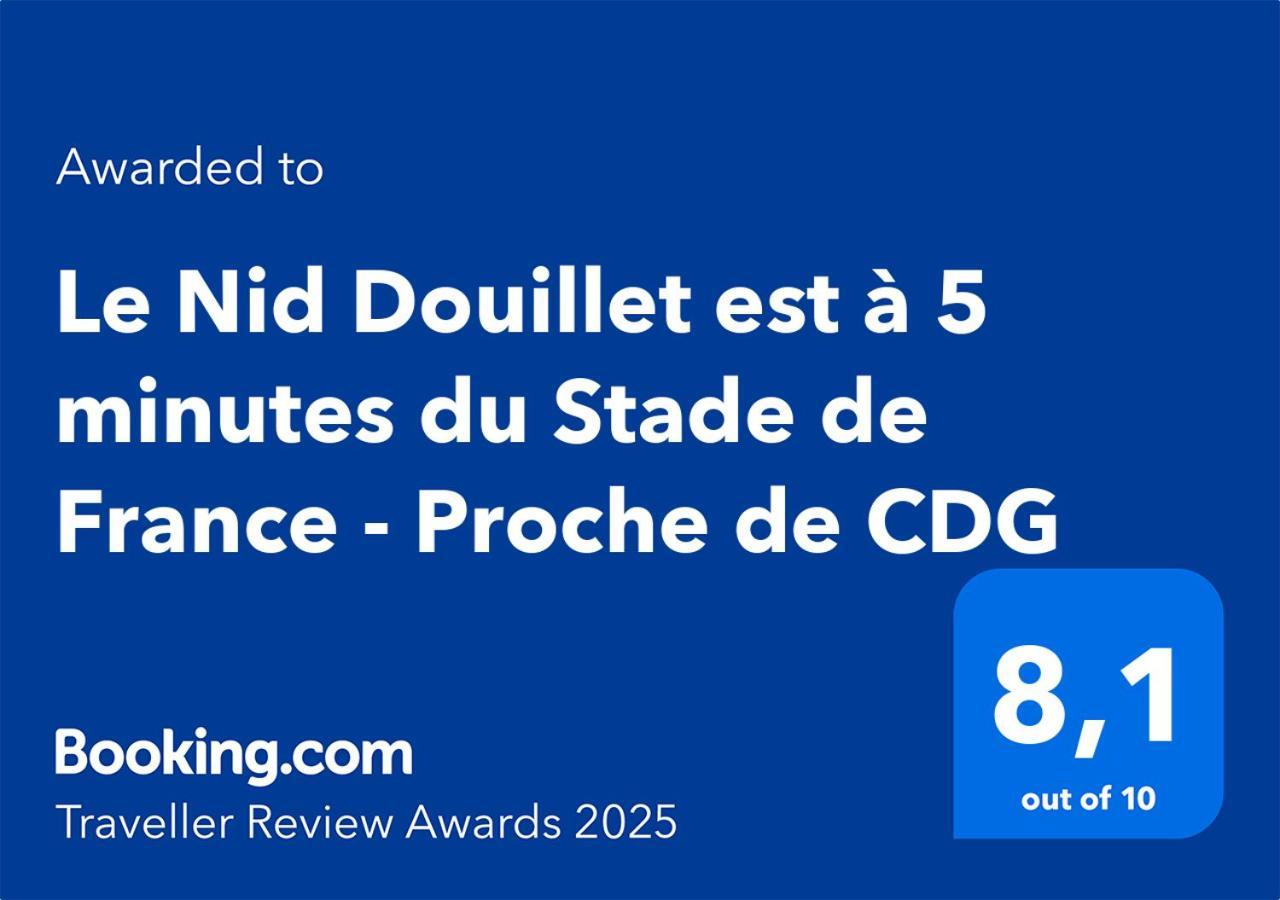 Le Nid Douillet Appartement Confortable A 5 Min Du Stade De France Et Proche De L'Aeroport Cdg Saint-Denis  Eksteriør billede